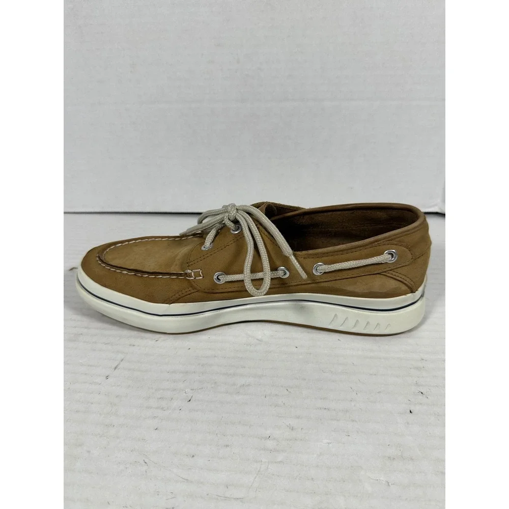 Sperry Top-Sider Mens 11M Tan Leather Boat Shoes Moc Toe Loafers 0884130 D3-CH17